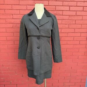 Vtg Giorgio Fiorlini Collection Womens Duster And Shift Dress Set Size XS Preppy